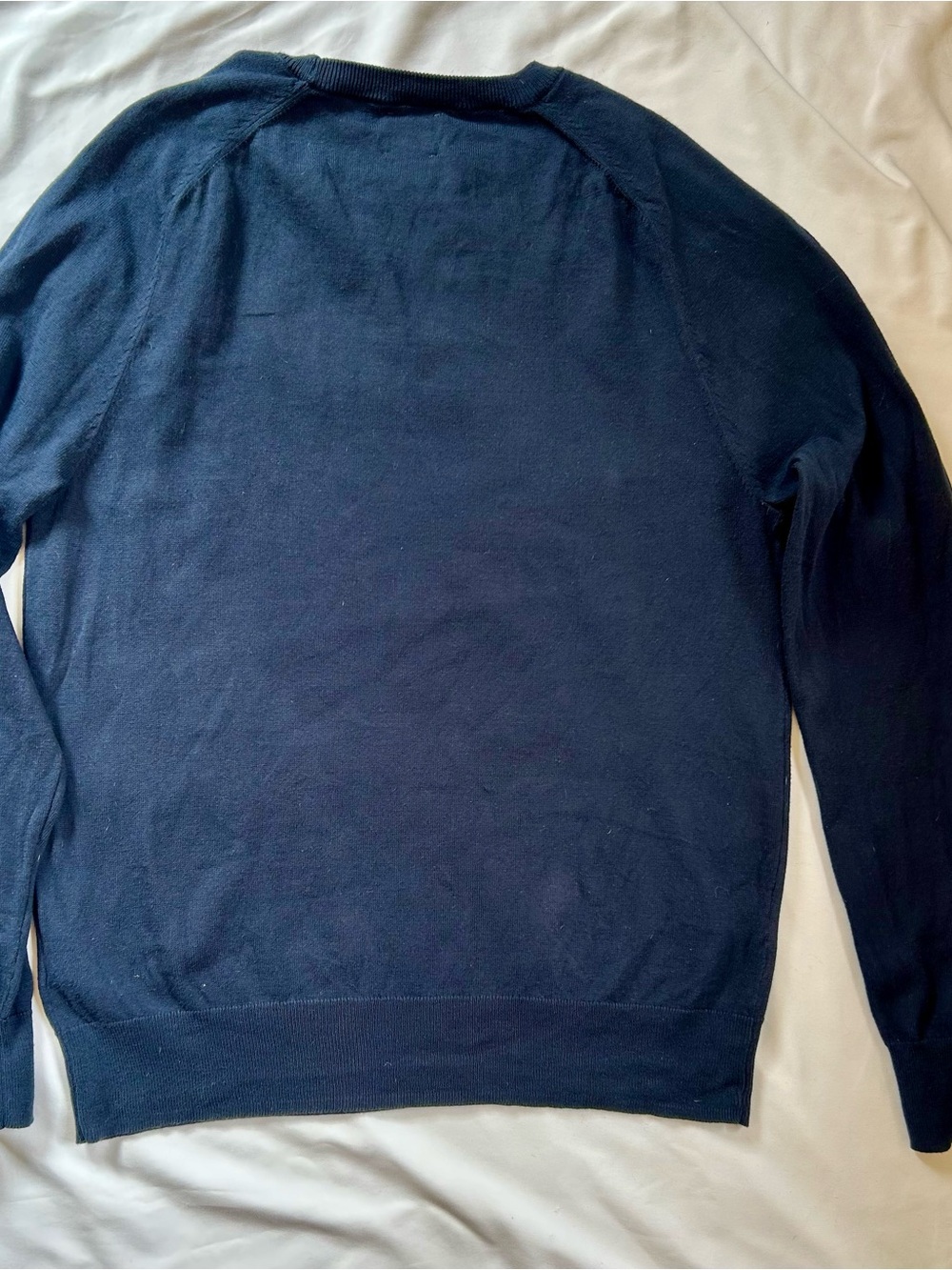 J. Crew Men's Navy Crewneck Sweater - Picture 3 of 5